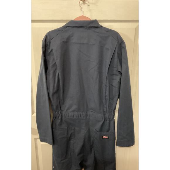 Dickies Dark Navy Wrinkle & Stain Resistant Long Sleeve Coveralls, M - Picture 11 of 12